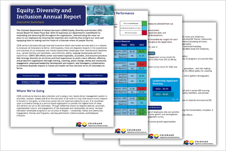 Cover of EDI Annual Report executive summary