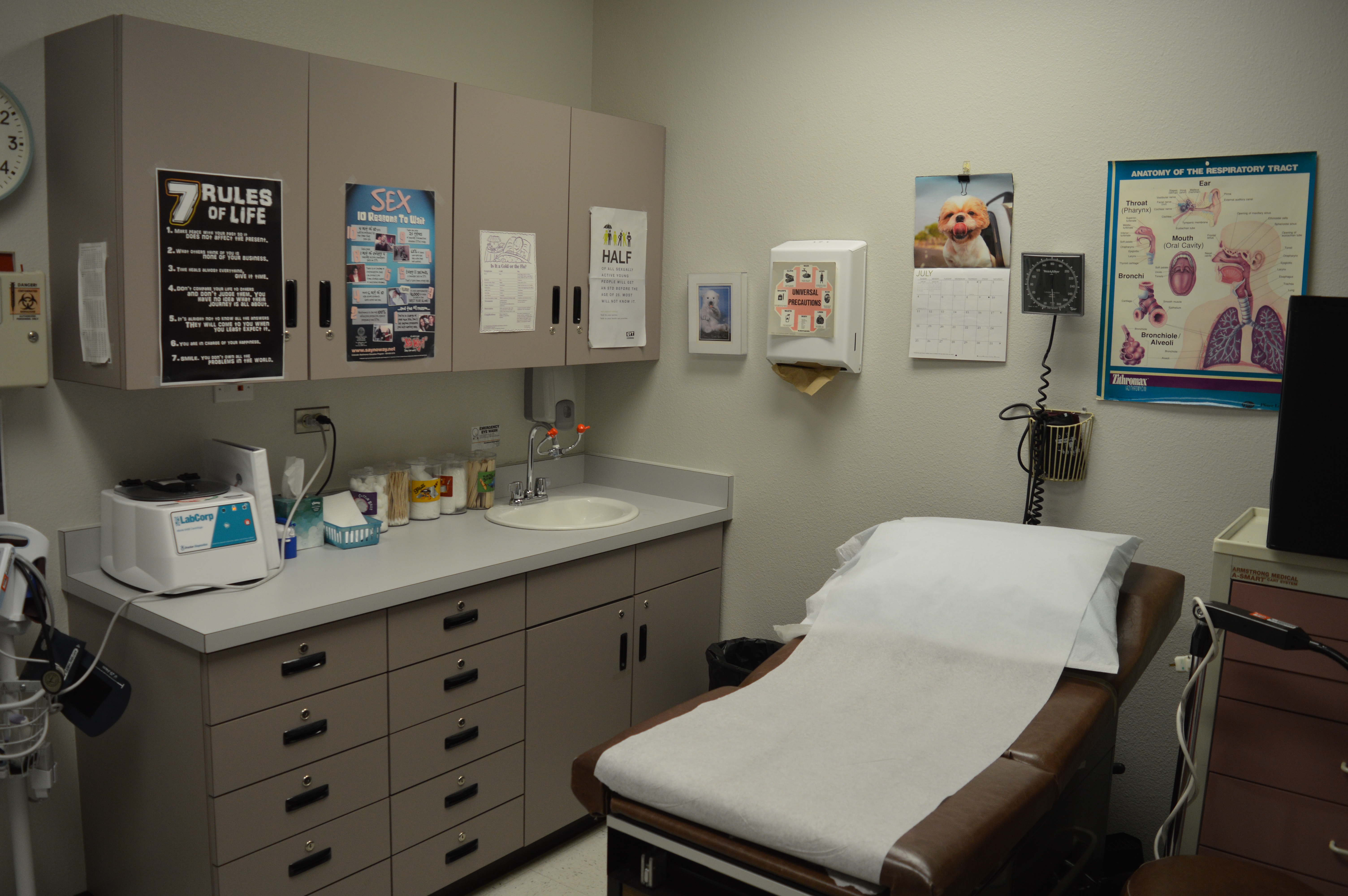 Medical office at the Pueblo Youth Services Center