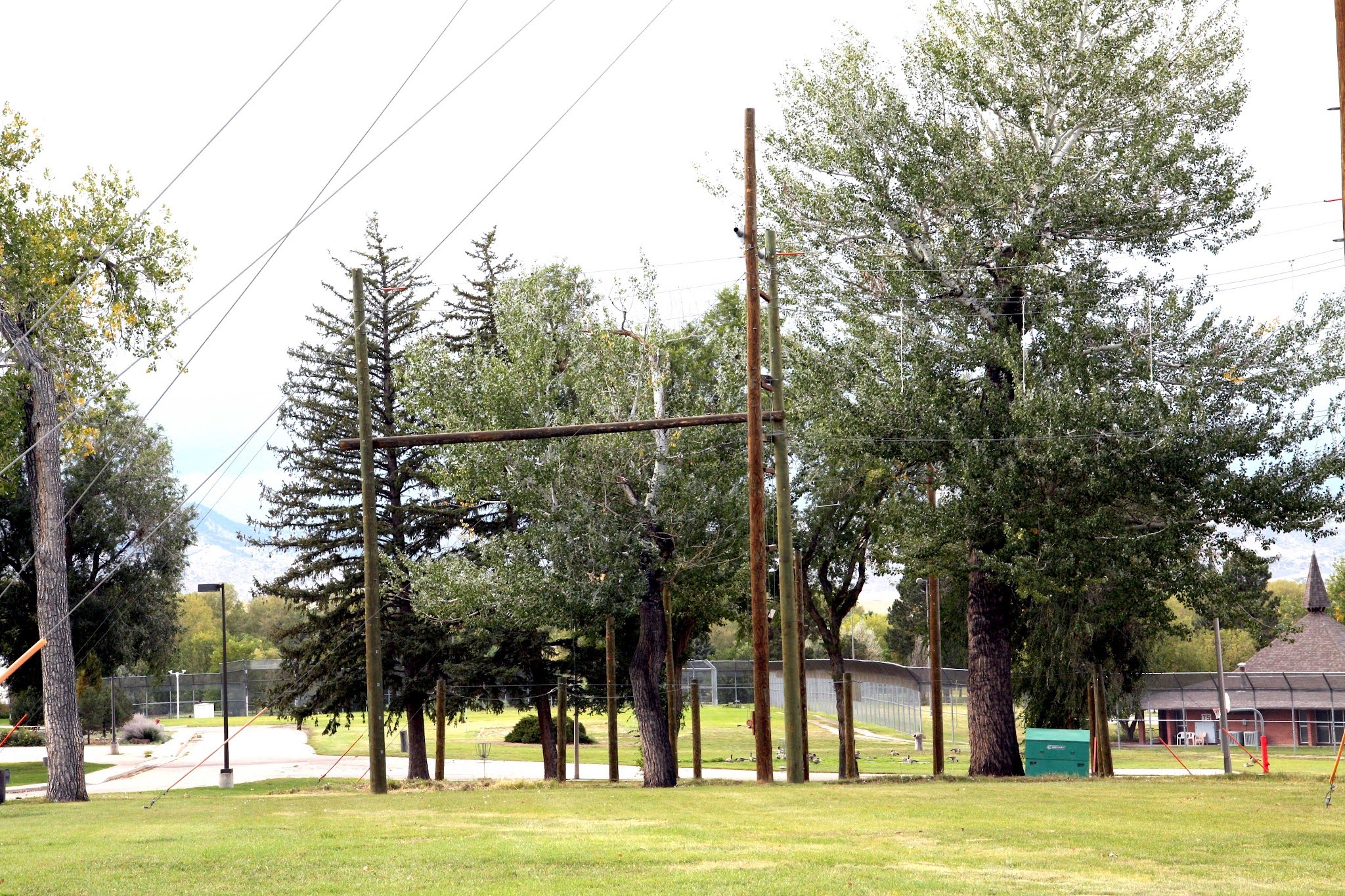 Outdoor ropes course on Betty K. Marler campus