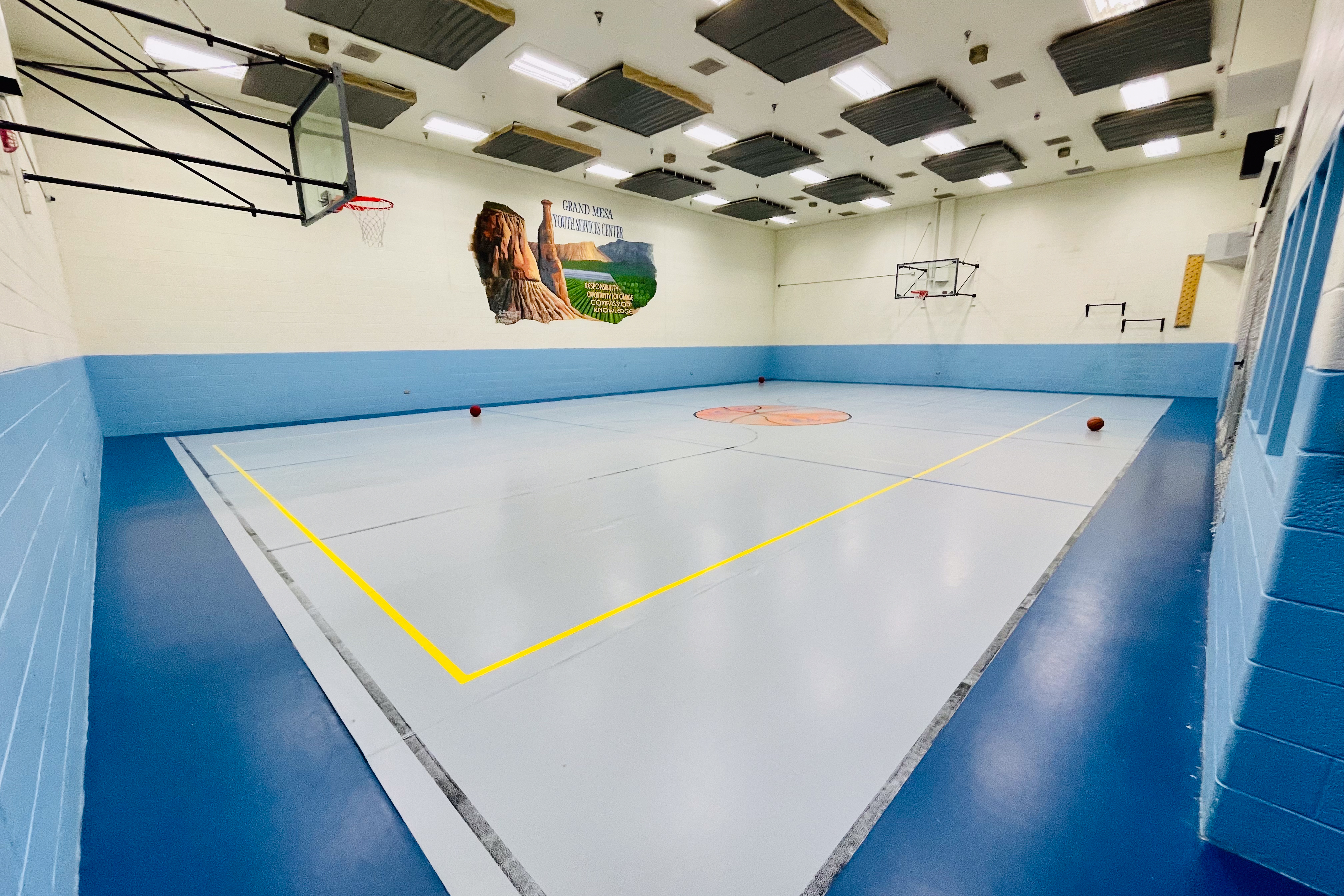 Gymnasium at Grand Mesa Youth Services Center