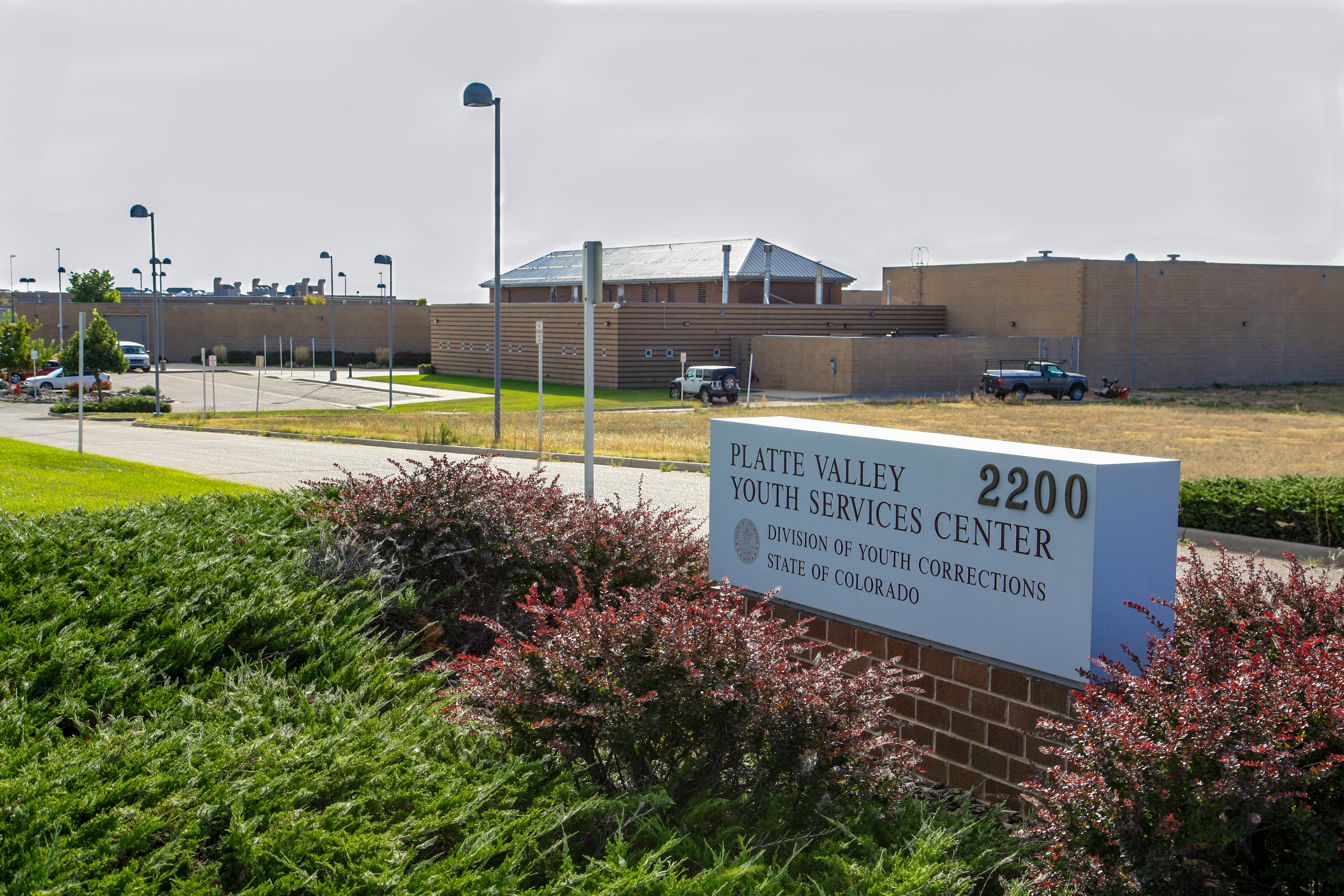 Platte Valley Youth Services Center sign