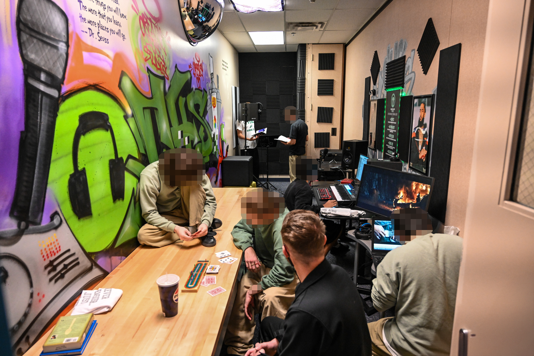 Music room at Platte Valley Youth Services Center