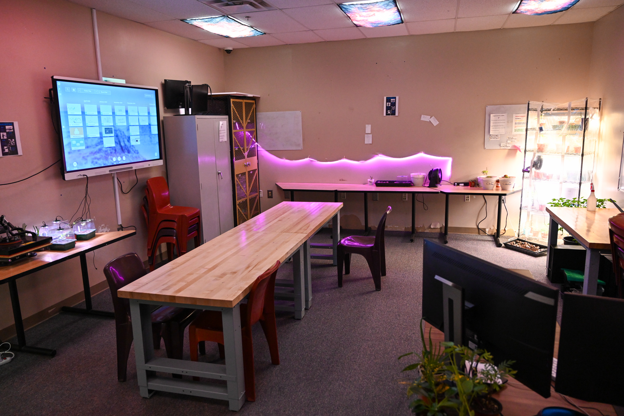 Horticulture classroom at Platte Valley Youth Services Center