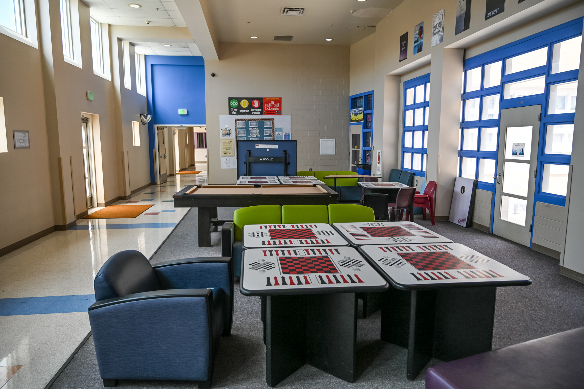 Common area at Platte Valley Youth Services Center
