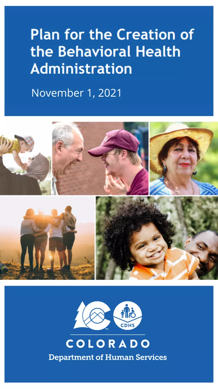 Plan for the Creation of the Behavioral Health Administration Legislative Report: November 1, 2021