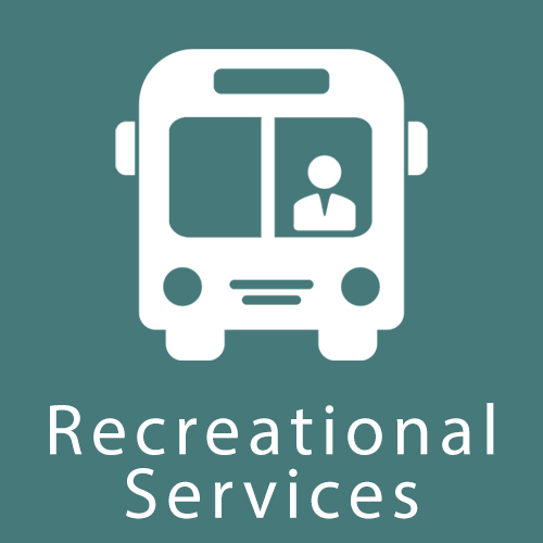 Icon and the words "Recreational Services"