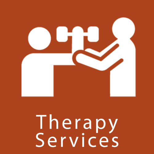 Icon and the words "Therapy Services"